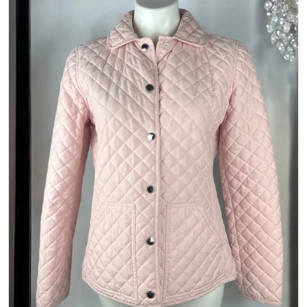 Ralph Lauren, dusty, pink quilted coat
Size Med￼
